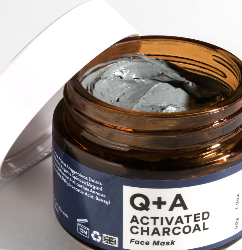 Q+A Activated Charcoal Face Mask 50g - Image 4