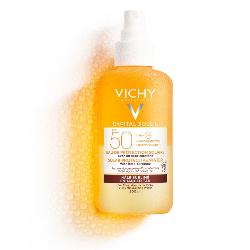 Vichy Capital Soleil Solar Protective Water Tan Enhance SPF50 200ml - Image 2