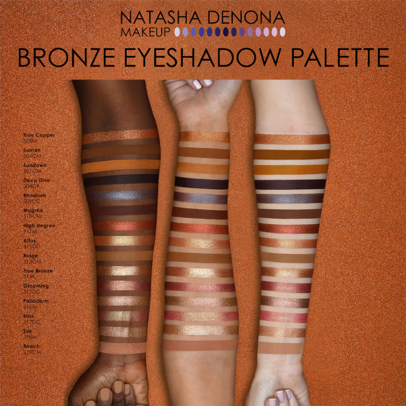 Natasha Denona Bronze Eyeshadow Palette 19.25g - Image 4