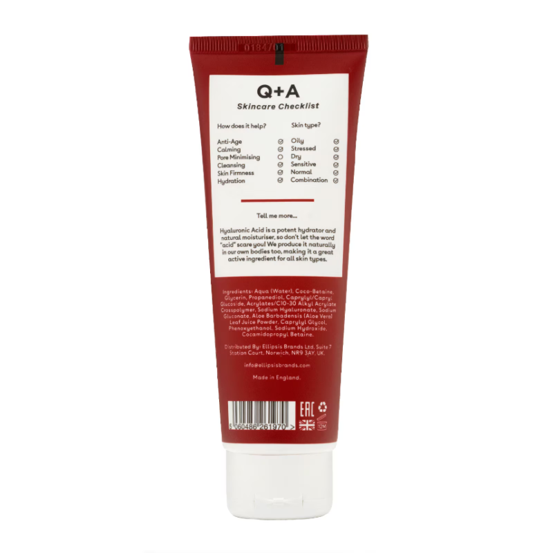 Q+A Hyaluronic Acid Gel Cleanser 125ml - Image 2