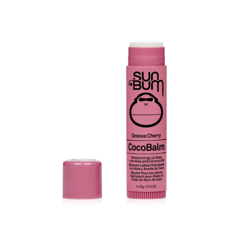 Sun Bum CocoBalm Moisturizing Lip Balm – Groove Cherry 4.25g - Image 3