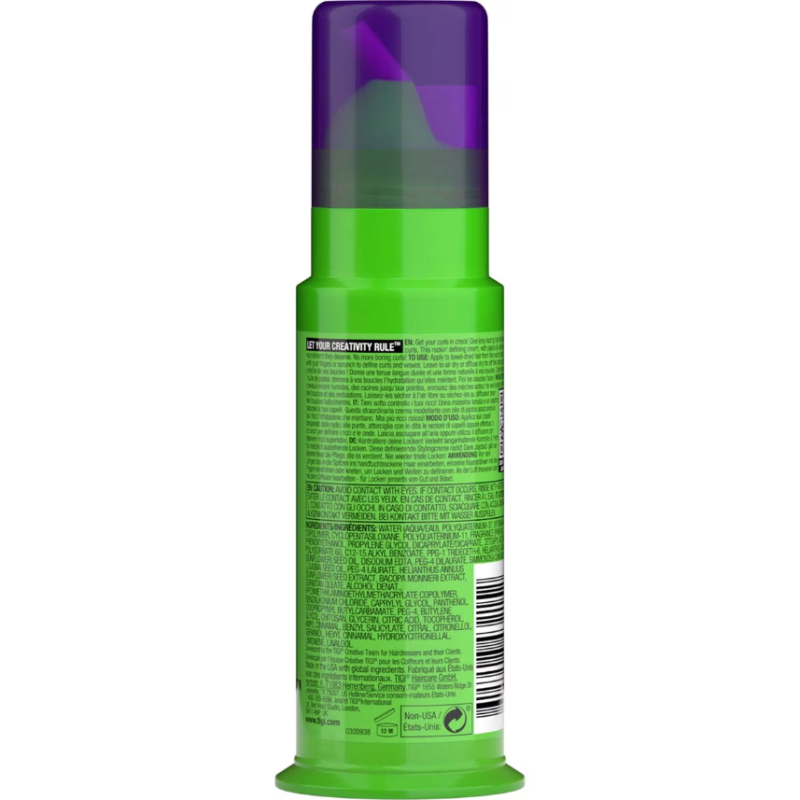 Bed Head by TIGI Curls Rock Amplifier Curly Hair Cream for Defined Curls 113ml - Image 2