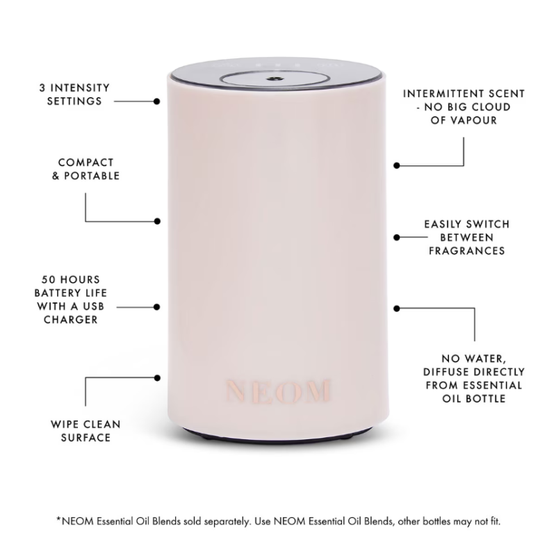 NEOM Wellbeing Pod Mini Essential Oil Diffuser Nude - USB Plug - Image 2