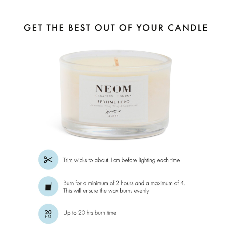 NEOM Bedtime Hero Travel Candle 75g - Image 5