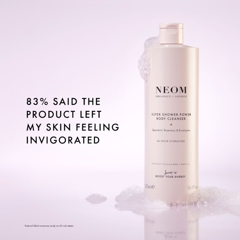 NEOM Super Shower Power Body Cleanser 500ml - Image 3