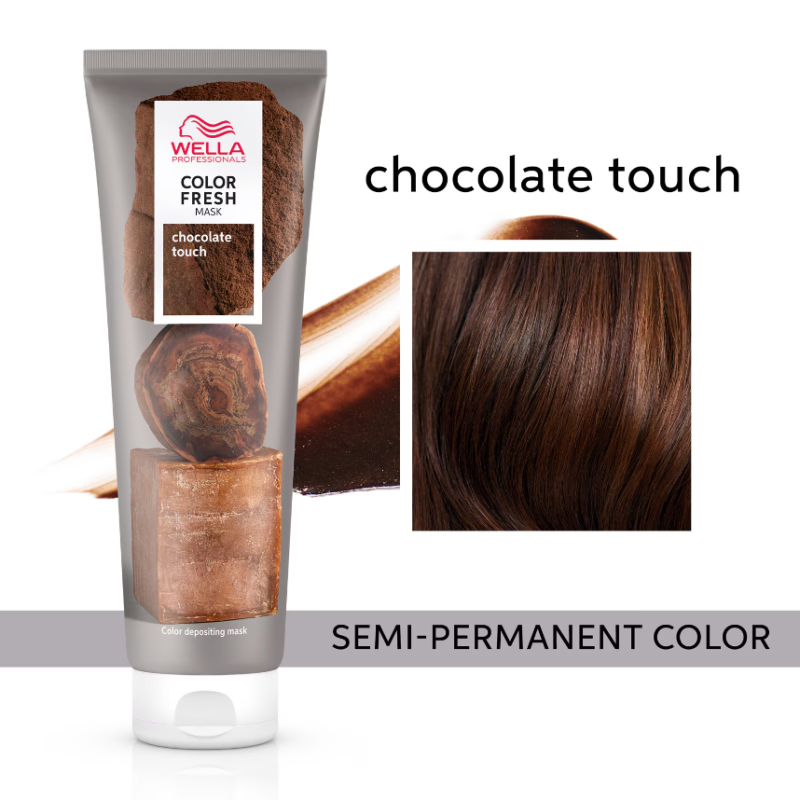 Wella Professionals Color Fresh Semi-Permanent Colour Mask - Chocolate Touch 150ml - Image 2