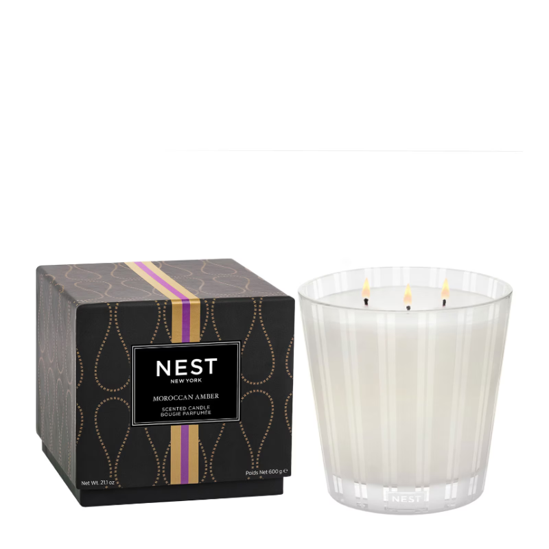 NEST New York Moroccan Amber 3-Wick Candle 600g