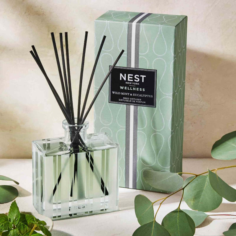 NEST New York Wellness Wild Mint & Eucalyptus Reed Diffuser 175ml - Image 3