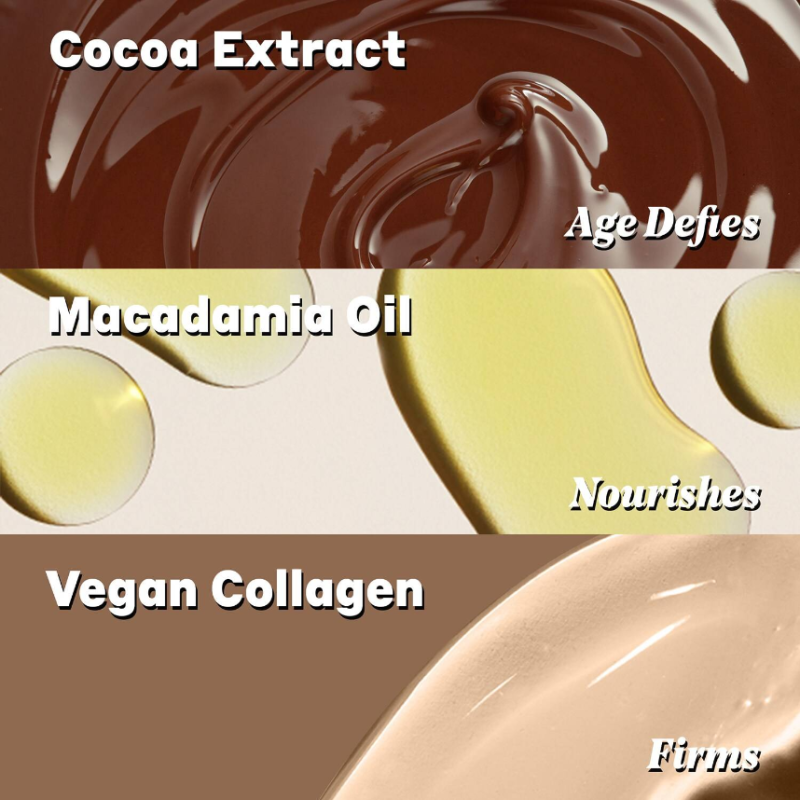 VOLITION Chocolate Macadamia Hydrating Mask with Hyaluronic Acid + Vegan Collagen 60ml - Image 4