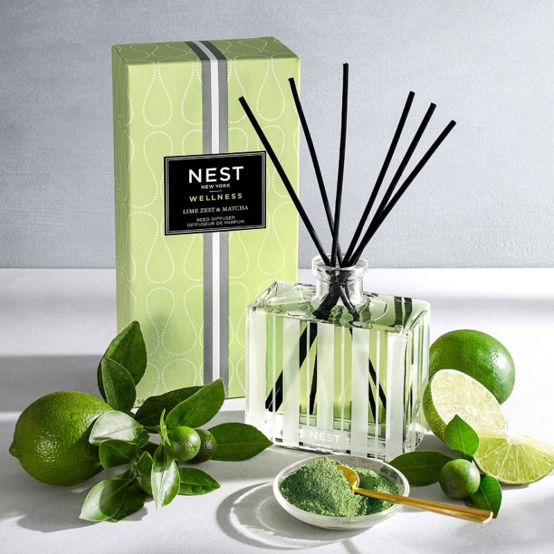 NEST New York Lime Zest & Matcha Reed Diffuser 175ml - Image 4