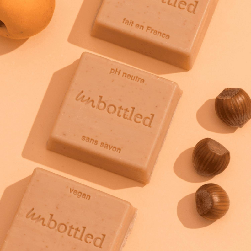 UNBOTTLED Solid Shower Gel Apricot & Shea Butter 110g - Image 4