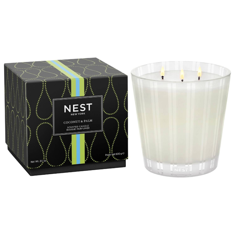 NEST New York Coconut & Palm 3-Wick Candle 600g - Image 2