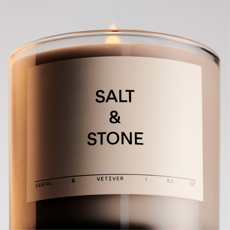 SALT AND STONE Santal & Vetiver Candle 240g - Image 2