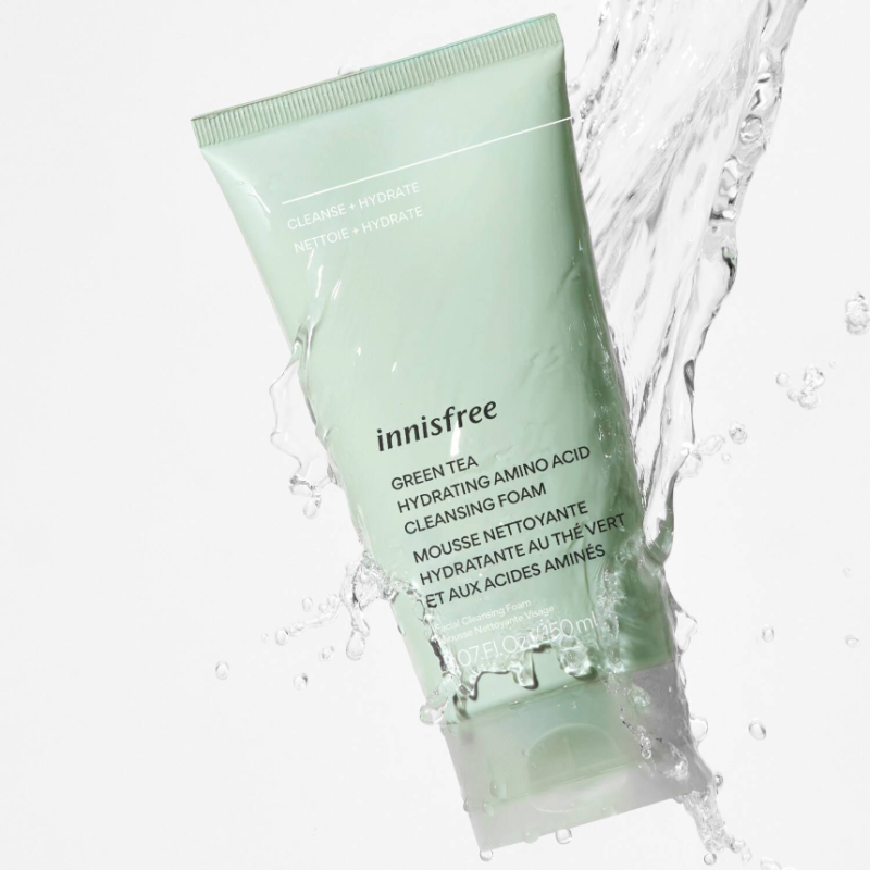 INNISFREE Green Tea Hydrating Amino Acid Cleansing Foam 150ml - Image 2