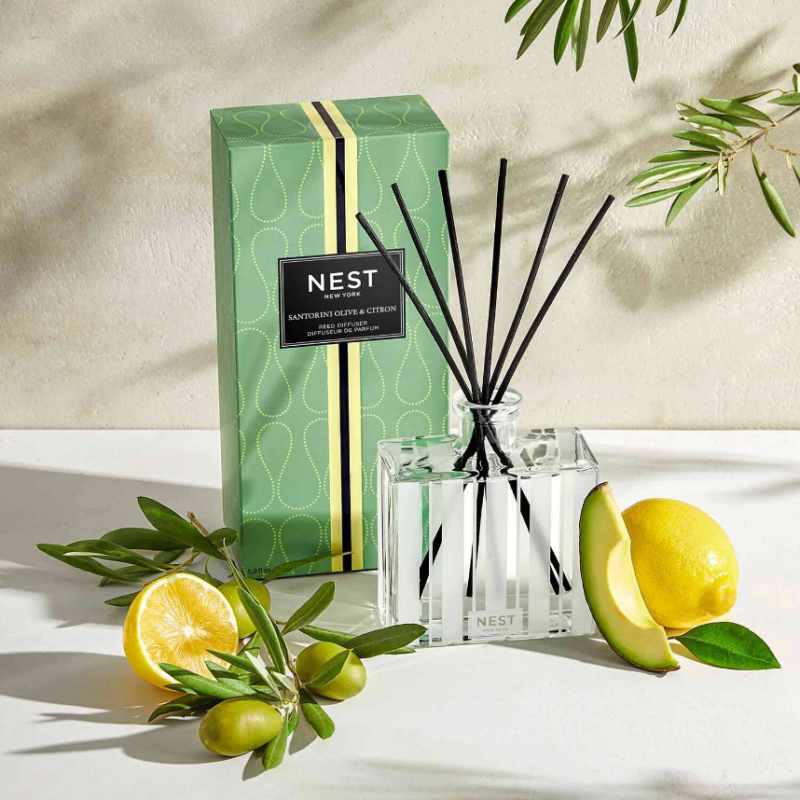 NEST New York Santorini Olive & Citron Reed Diffuser 175g - Image 3