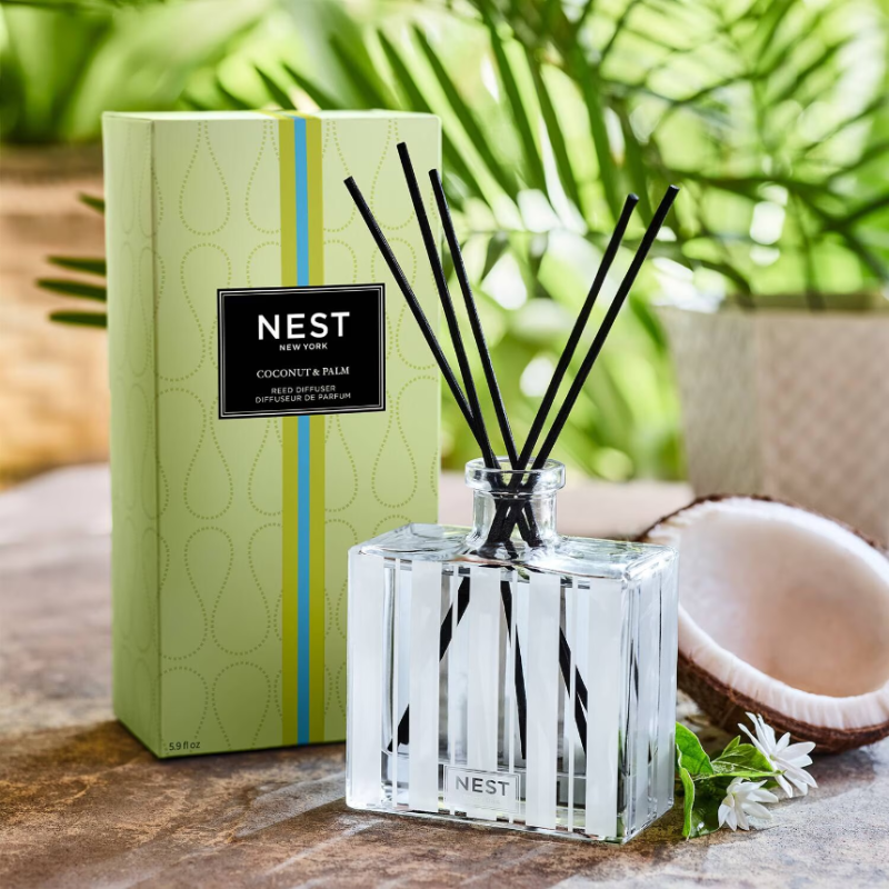 NEST New York Coconut & Palm Reed Diffuser 175g - Image 2