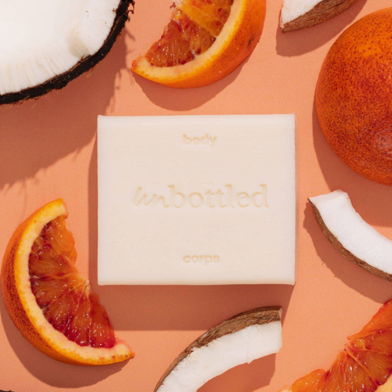 UNBOTTLED SHOWER BAR - COCO & BLOOD ORANGE 110G - Image 3