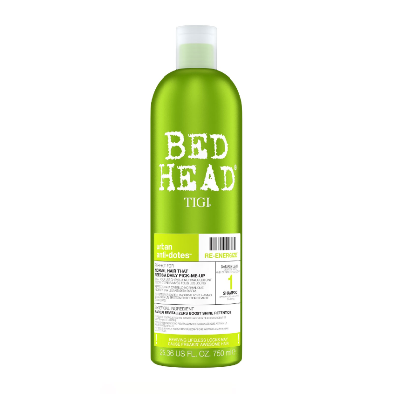 Bed Head by Tigi Urban Antidotes Re-Energise Daily Shampoo for Normal Hair 750ml