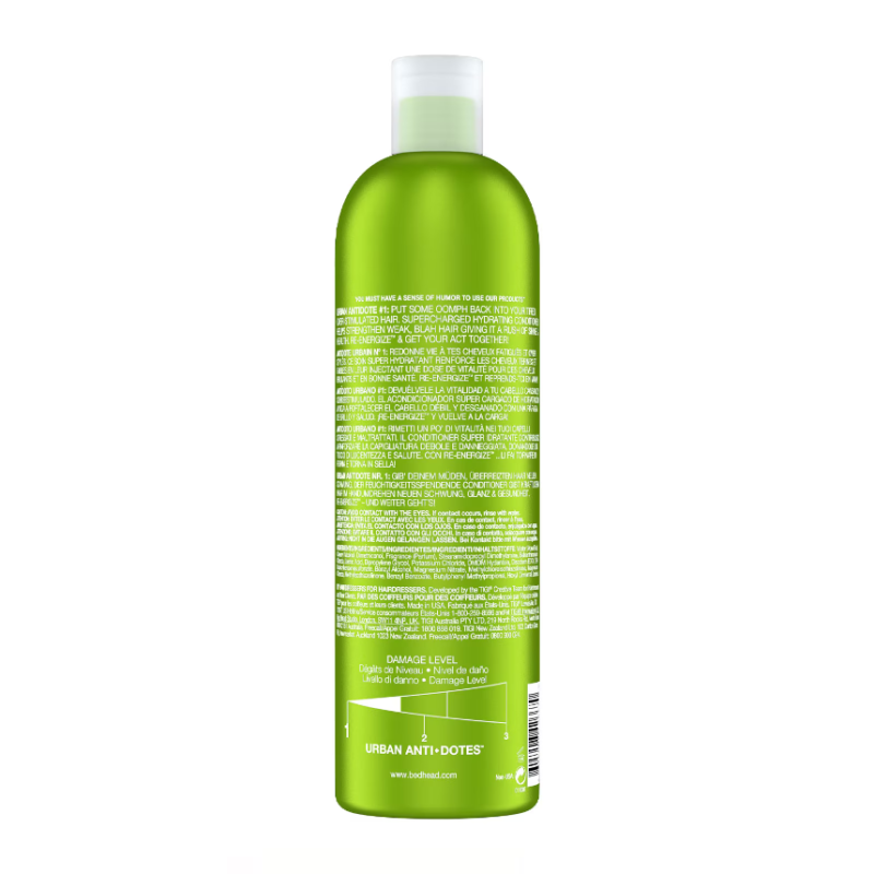 Bed Head by Tigi Urban Antidotes Re-Energise Daily Conditioner for Normal Hair 750ml - Image 2