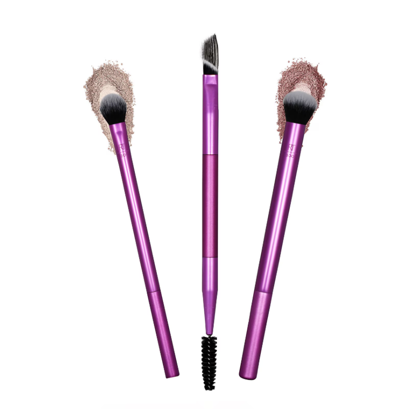 Real Techniques Eye Shade & Blend Brush Duo + BONUS Dual Ended Brow Brush - Image 2