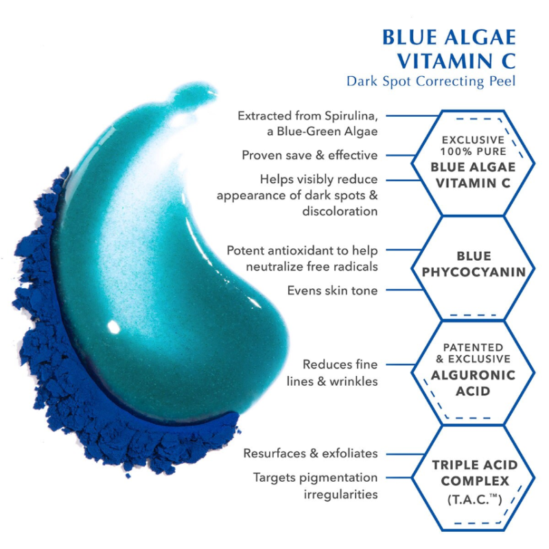 ALGENIST Blue Algae Vitamin C Dark Spot Correcting Peel 45ml - Image 8