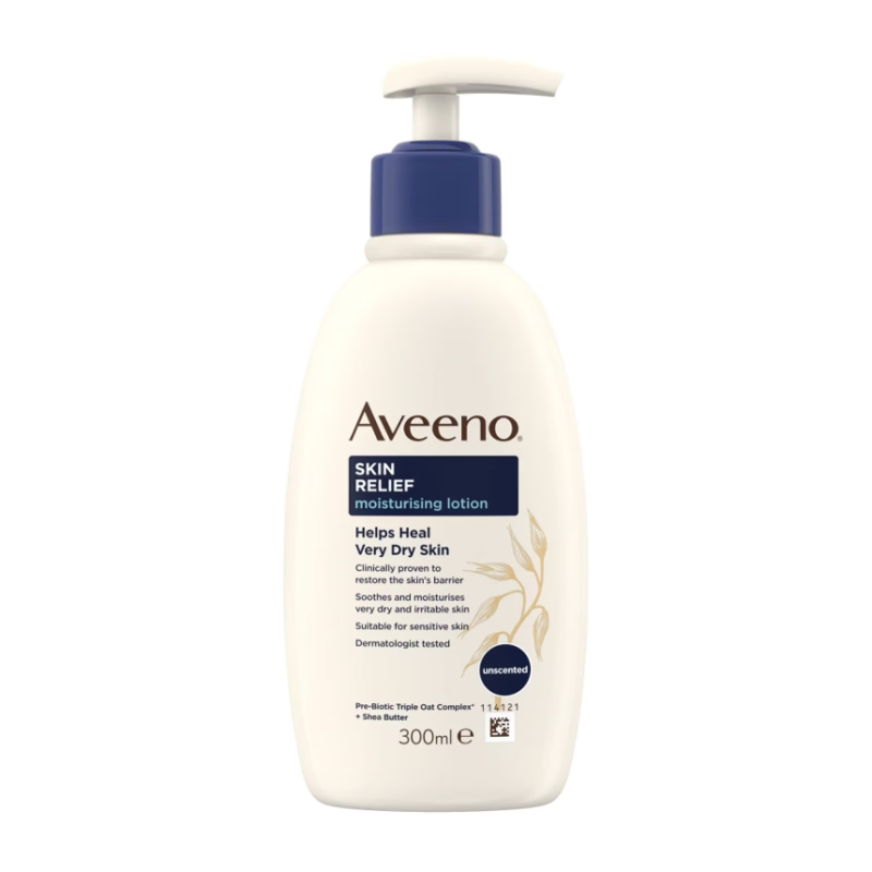 Aveeno Skin Relief Nourishing Lotion Shea Butter Very Dry and Irritable Skin 300ml