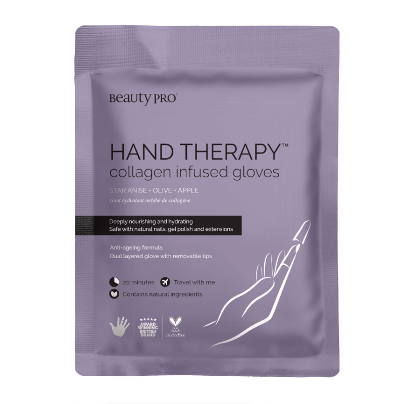 BeautyPro HAND THERAPY Collagen Infused Glove with Removable Fingertips 17g