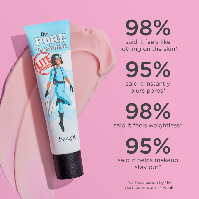 Benefit Porefessional Lite Ultra Lightweight Pore Minimising Face Primer 7.5ml - Image 4