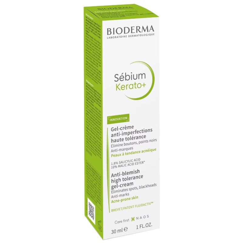 BIODERMA Sébium Kerato+ Anti-Blemish High Tolerance Gel-Cream 30ml - Image 3