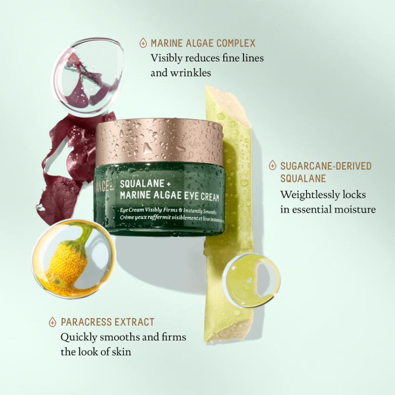 BIOSSANCE Squalane + Marine Algae Eye Cream 15ml - Image 4