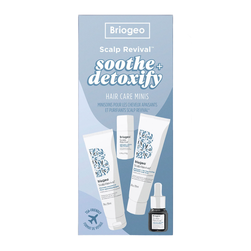 Briogeo Scalp Revival™ Soothe + Detoxify Travel Set for Dry, Itchy, Oily Scalp - Image 2