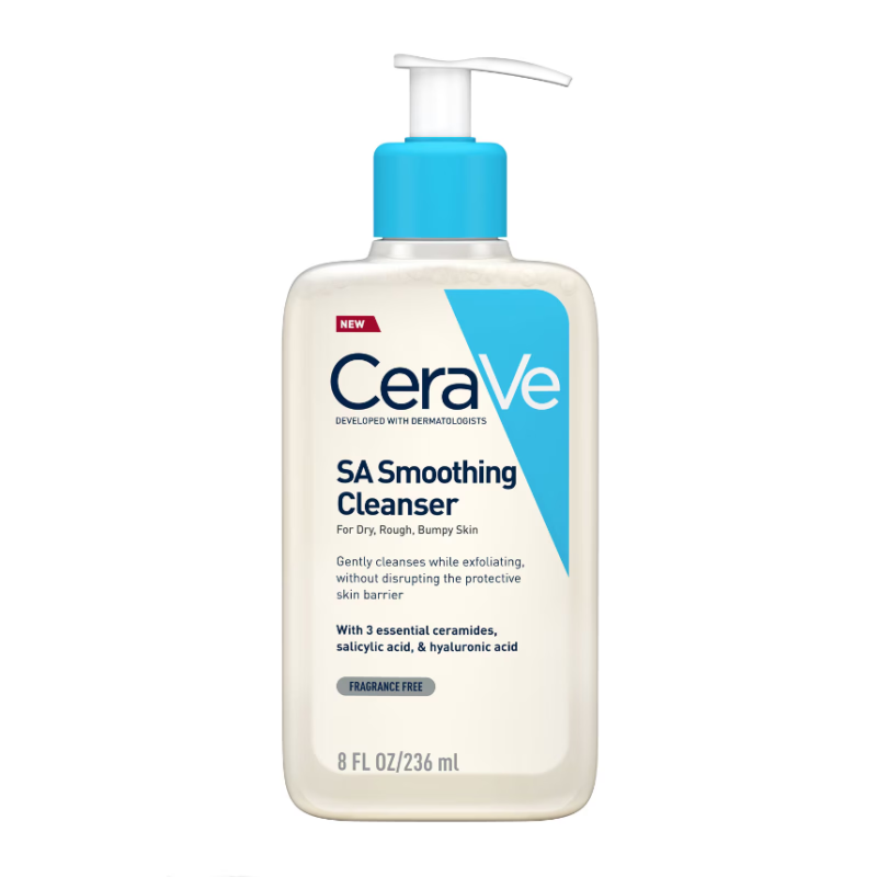 CeraVe SA Smoothing Cleanser with Salicylic Acid for Dry, Rough & Bumpy Skin 236ml