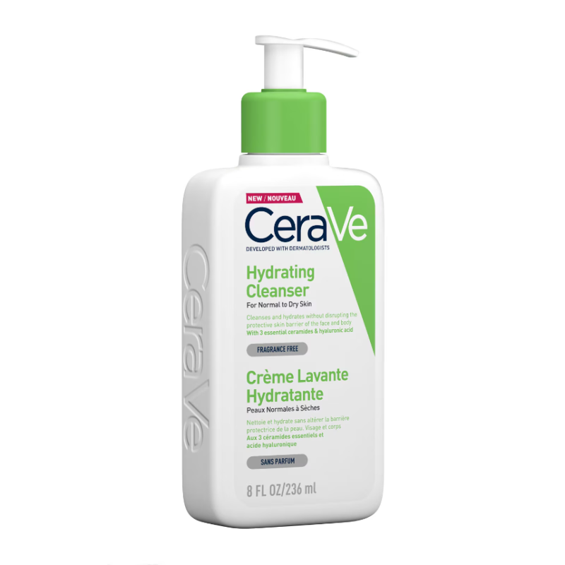 CeraVe Hydrating Cleanser with Hyaluronic Acid for Normal to Dry Skin 236ml - Image 4