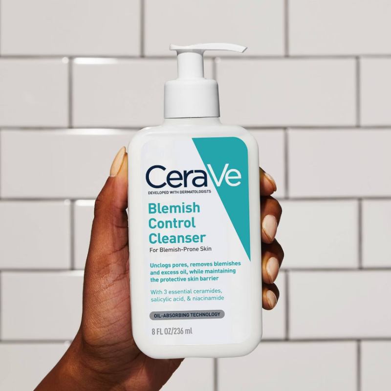 CeraVe Blemish Control Face Cleanser with 2% Salicylic Acid & Niacinamide for Blemish-Prone Skin 236ml - Image 4