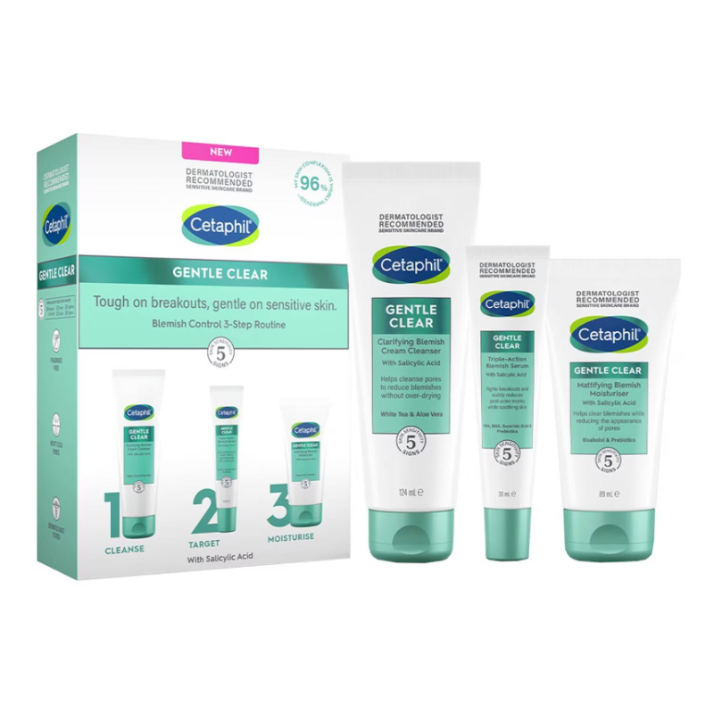 CETAPHIL Gentle Clear Blemish Control 3-Step Routine Kit