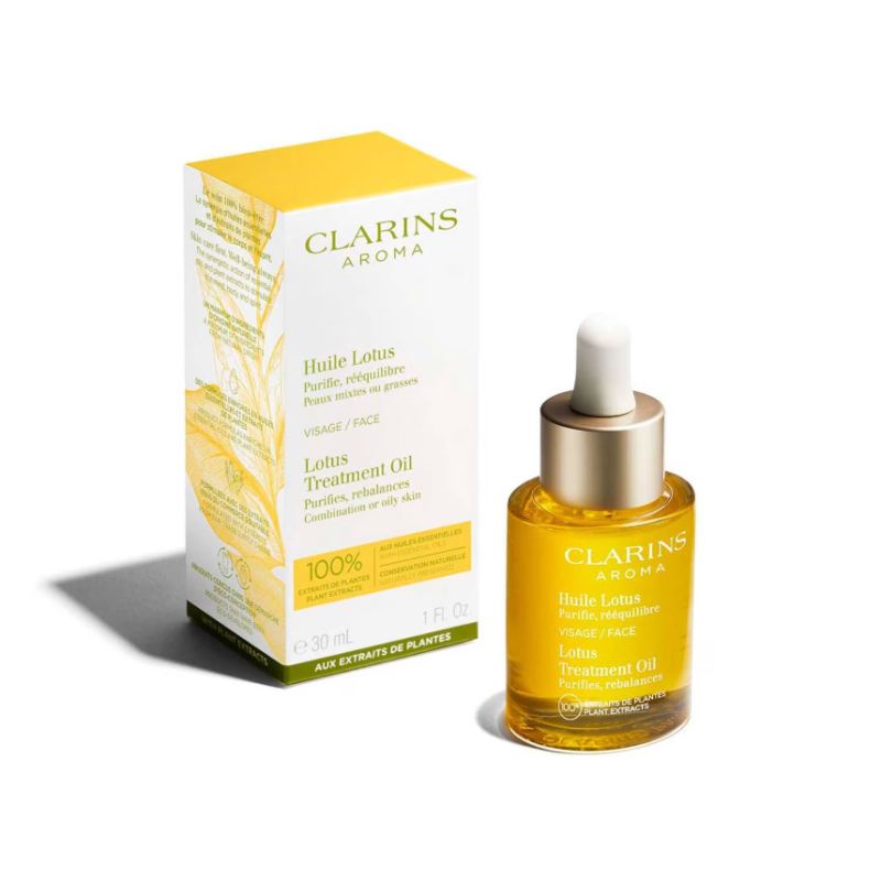 Clarins Face Oil Lotus Treatment Oil 30ml - Image 4