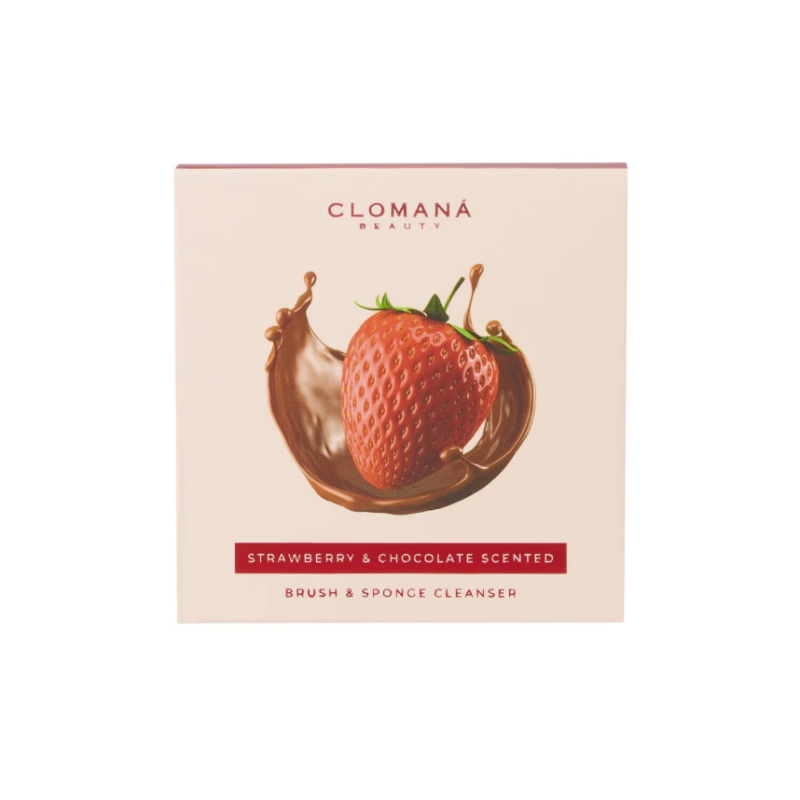 CLOMANA BEAUTY Strawberry & Chocolate Brush & Sponge Cleanser 164g - Image 3