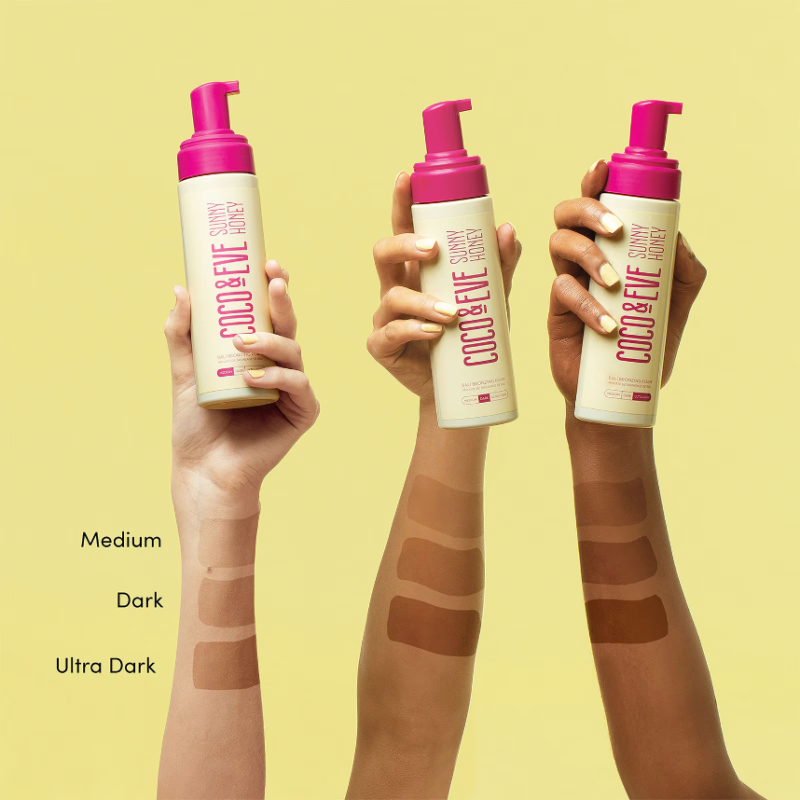 Coco & Eve Sunny Honey Bali Bronzing Foam Medium 200ml - Image 4