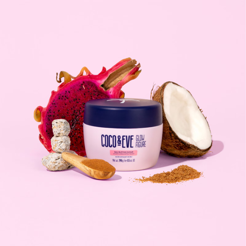 Coco & Eve Glow Figure Bali Buffing Sugar 240g - Image 3