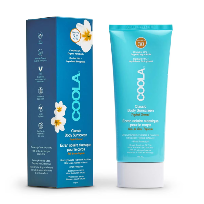 COOLA Classic SPF30 Body Lotion Tropical Coconut 148ml