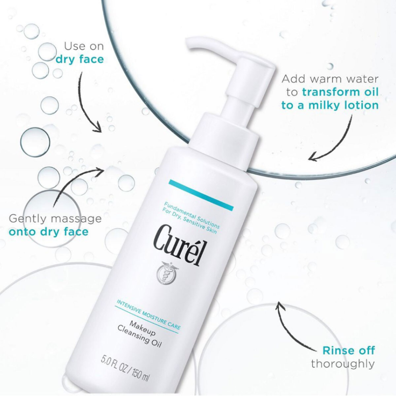 Curél Makeup Cleansing Oil for Dry Sensitive Skin 150ml - Image 3