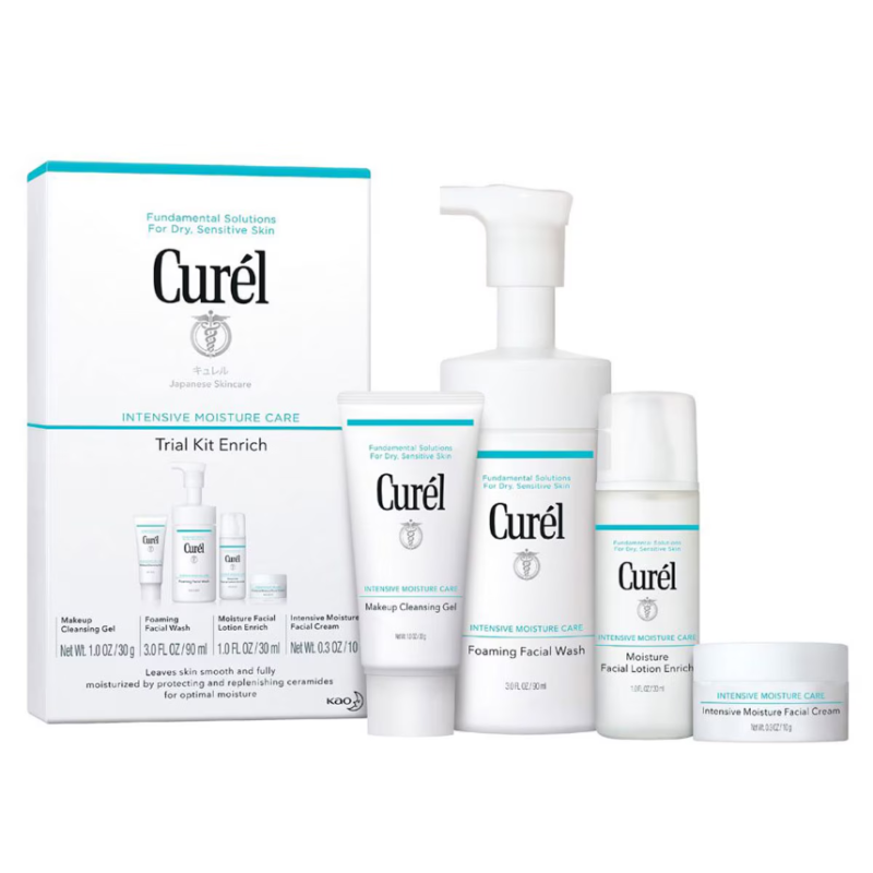 Curél Enrich 2 Week Trial Kit & Travel Kit for Dry Sensitive Skin