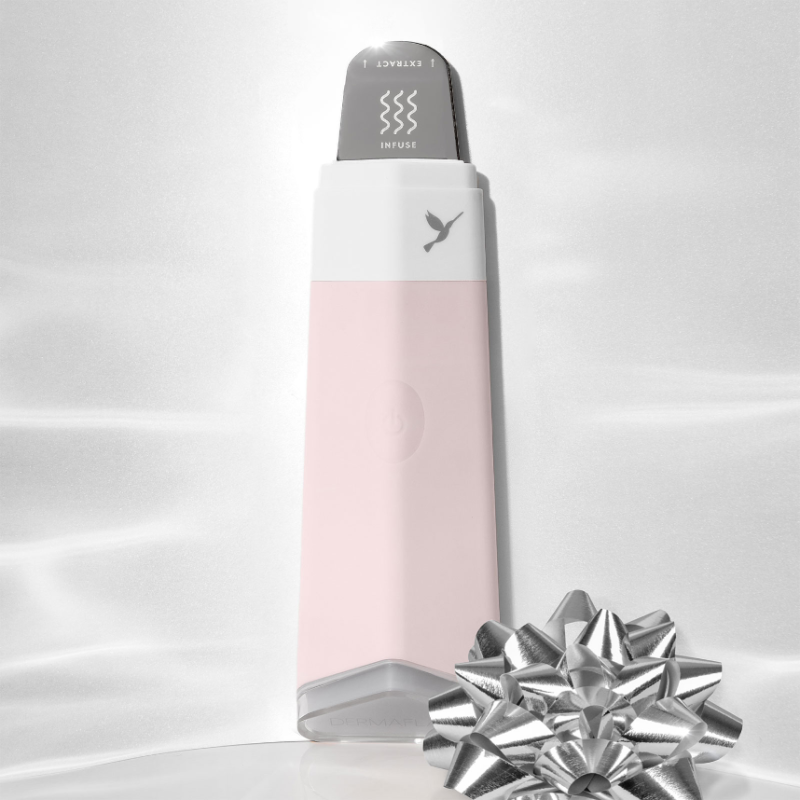 DERMAFLASH® DERMAPORE Ultrasonic Pore Extractor Serum Infuser Icy Pink - USB Plug - Image 5