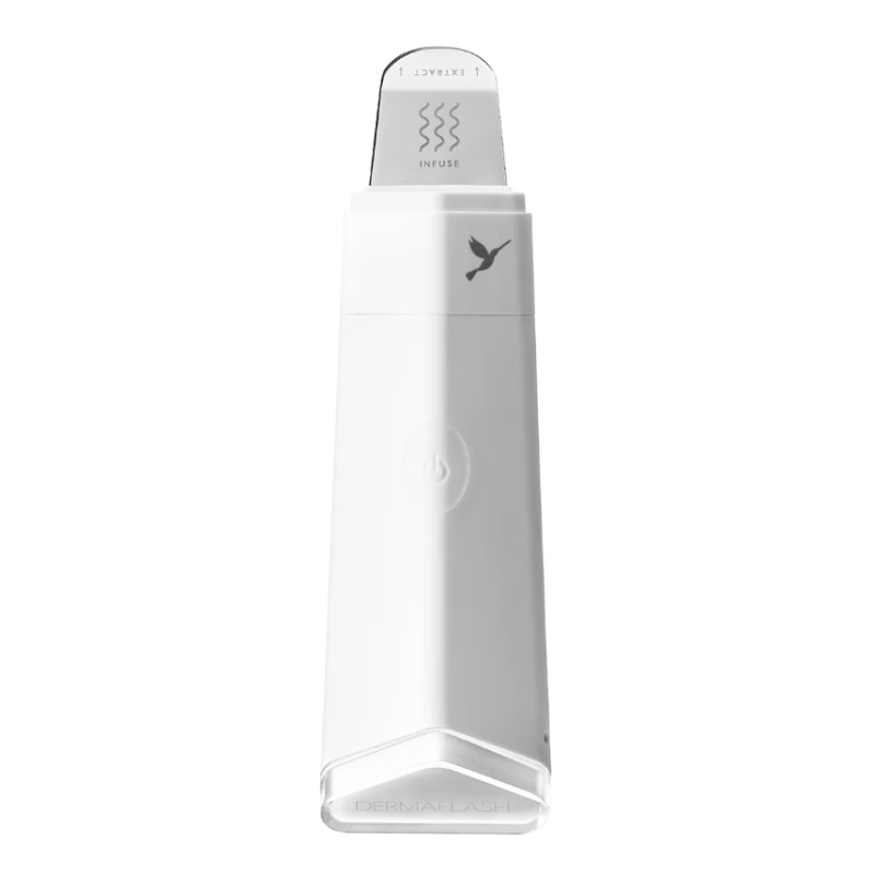 DERMAFLASH® DERMAPORE Ultrasonic Pore Extractor Serum Infuser White - USB Plug