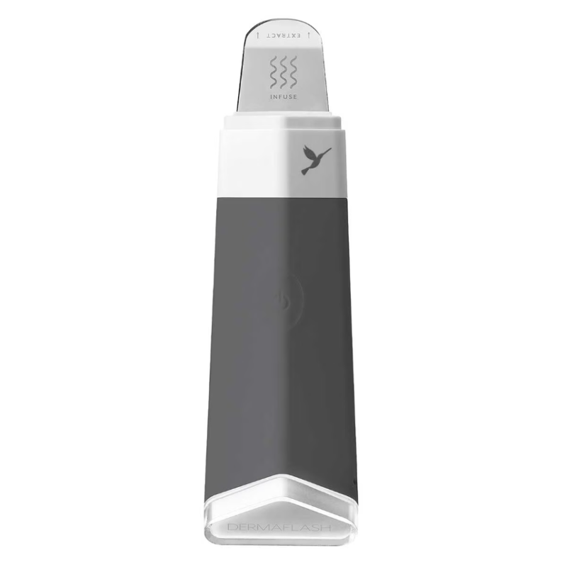 DERMAFLASH® DERMAPORE Ultrasonic Pore Extractor Serum Infuser Charcoal - USB Plug