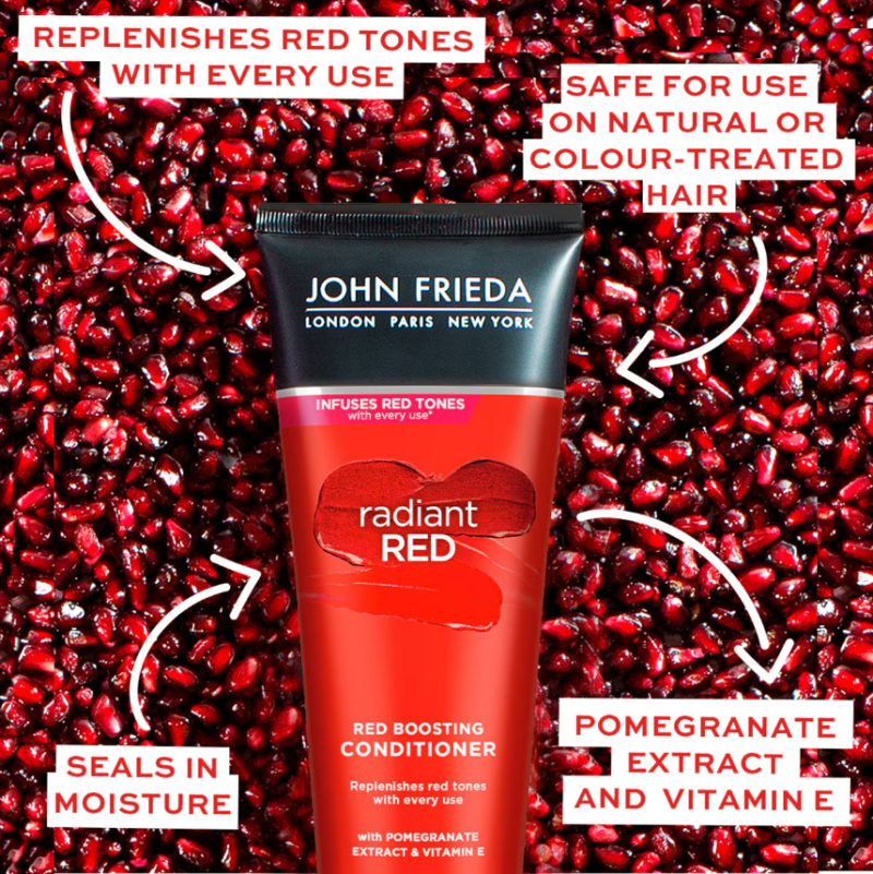 John Frieda Radiant Red Boosting Conditioner 250ml - Image 4