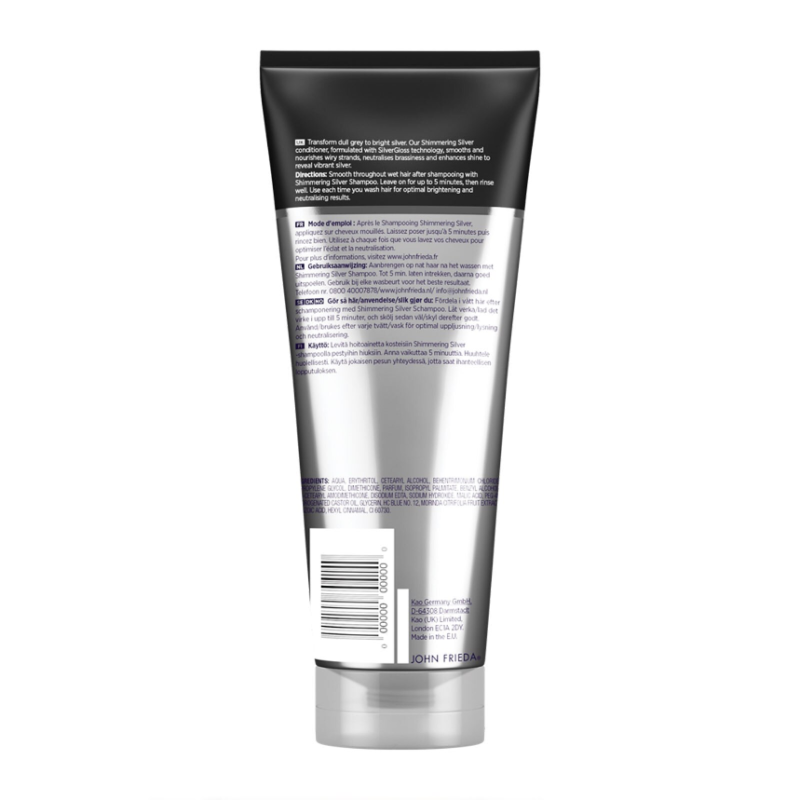 John Frieda Shimmering Silver Conditioner 250ml - Image 2