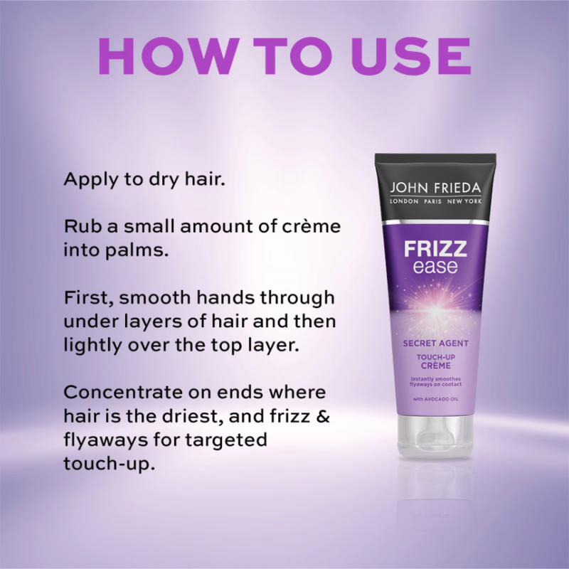 John Frieda Frizz Ease Secret Agent Touch Up Crème 100ml - Image 3