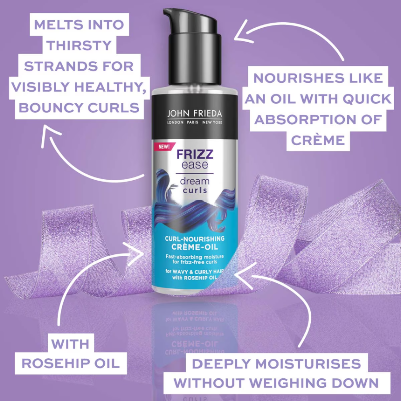 John Frieda Frizz Ease Dream Curls Curl-Nourishing Crème-Oil 100ml - Image 2