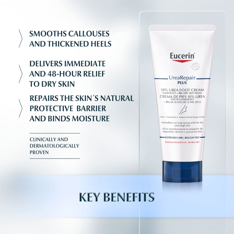 Eucerin UreaRepair Plus 10% Urea Foot Cream 100ml - Image 2